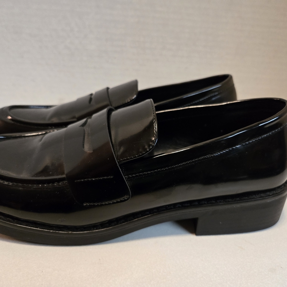 Madden Girl   Women's Penny Loafers Black Block Heel Size 10 - Picture 9 of 13